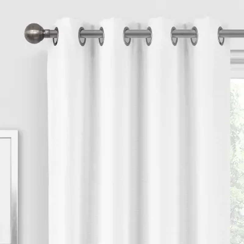 Regal Home Dimensions Solid Grommet Top Energy Saving Blackout Single Curtain Panel