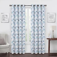 Regal Home Dimensions Leaf Grommet Top Energy Saving Blackout Single Curtain Panel