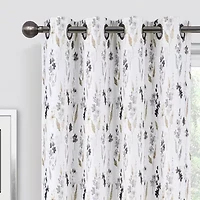 Regal Home Dimensions Leaf Grommet Top Energy Saving Blackout Single Curtain Panel