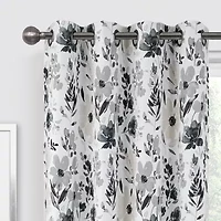 Regal Home Dimensions Floral Grommet Top Energy Saving Blackout Single Curtain Panel