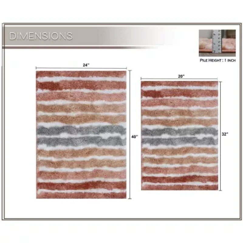 Home Weavers Inc Impression 2-pc. Bath Rug Set