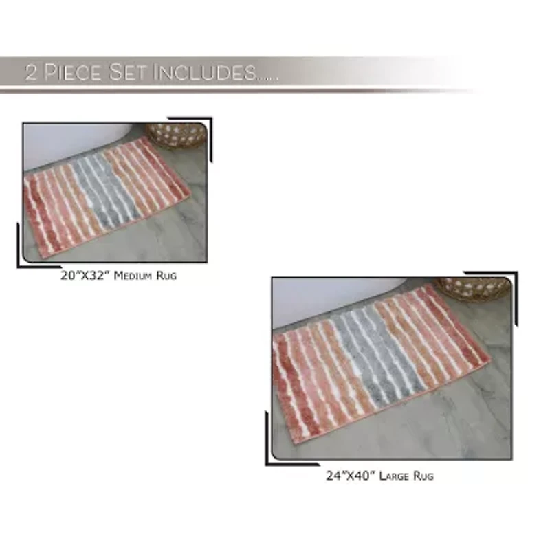 Home Weavers Inc Impression 2-pc. Bath Rug Set