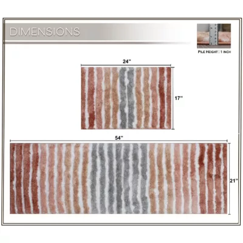 Home Weavers Inc Impression 2-pc. Bath Rug Set