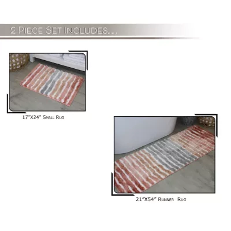 Home Weavers Inc Impression 2-pc. Bath Rug Set