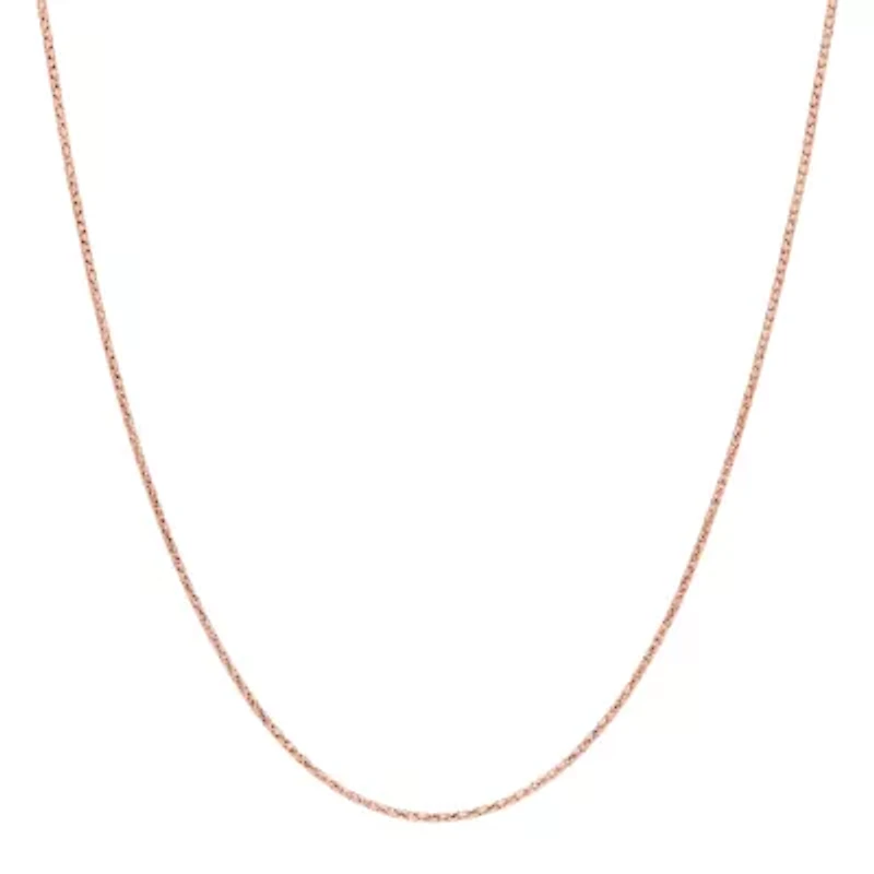 Made Italy Womens 14K Gold 18 Inch Fashion Chain Necklace