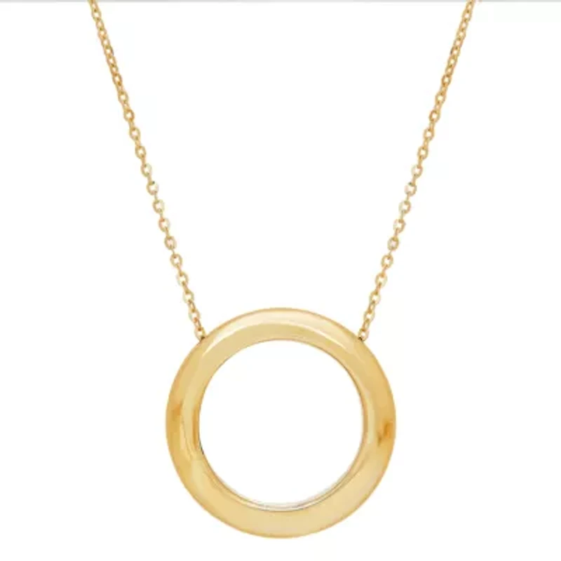 Womens 14K Gold 17 Inch Link Necklace