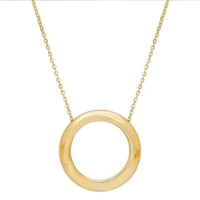 Womens 14K Gold 17 Inch Link Necklace