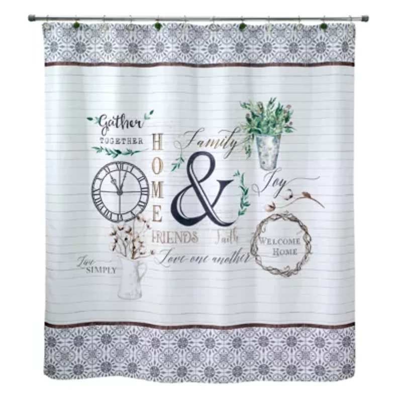 Avanti Modern Farmhouse Shower Curtain