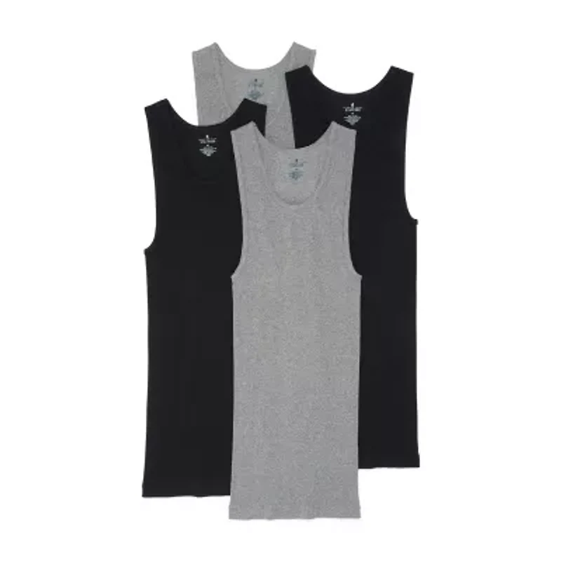 Stafford Ultra Soft Mens Sleeveless 4 Pack Tank