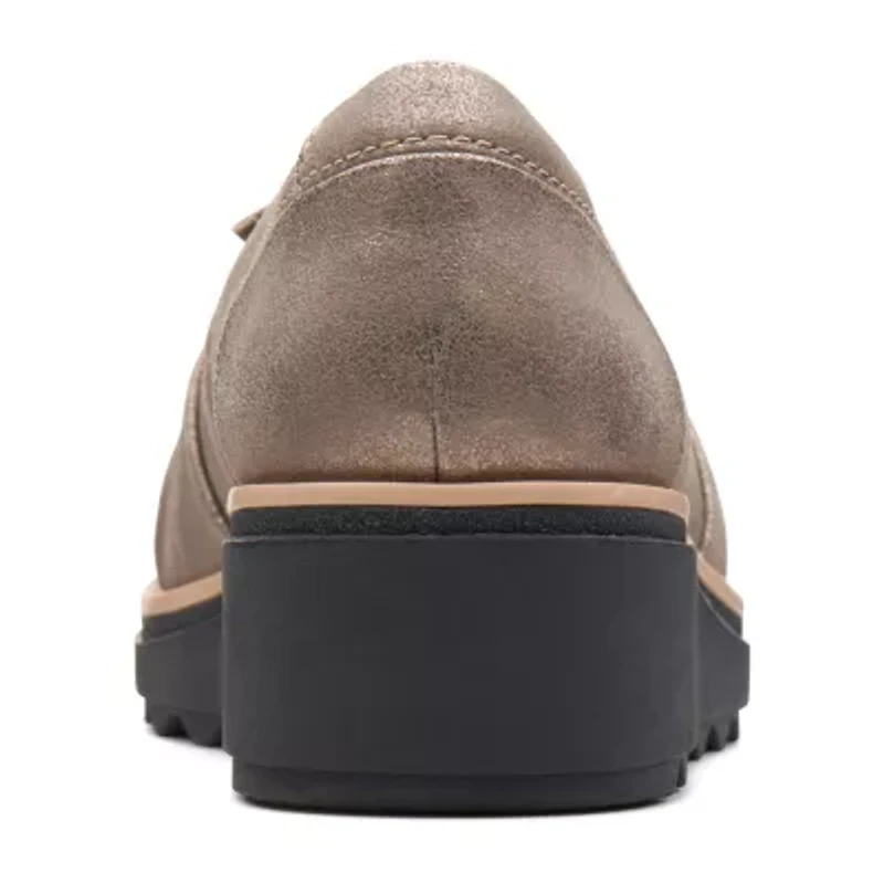 Clarks Womens Sharon Dasher Closed Toe Slip-On Shoe
