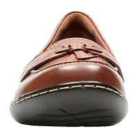 Clarks Ashland Bubble Womens Moc Closed Toe Slip-On Shoe-Wide Width