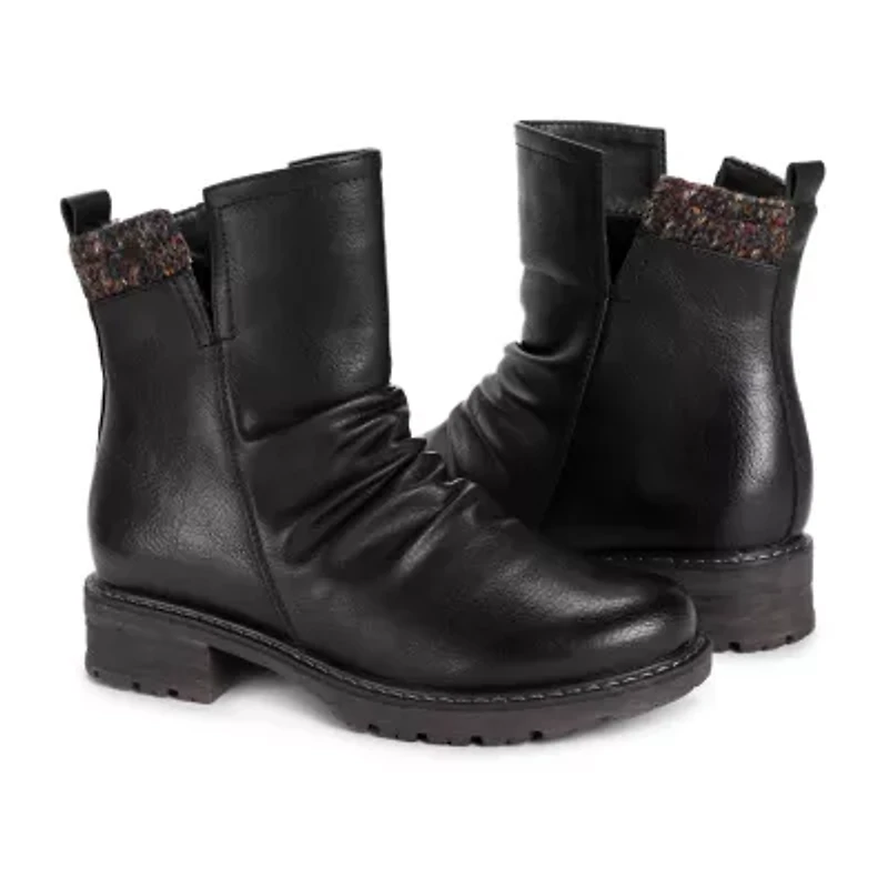 Muk Luks Womens Logger Banff Stacked Heel Winter Boots