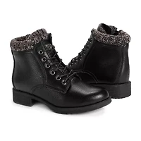 Muk Luks Womens Hiker Alps Stacked Heel Winter Boots