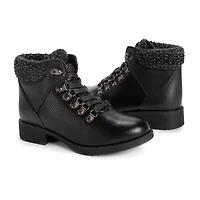 Muk Luks Womens Hiker Denali Stacked Heel Winter Boots