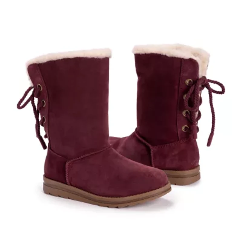 Muk Luks Womens Ziggy Rodeo Flat Heel Winter Boots
