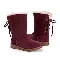 Muk Luks Womens Ziggy Rodeo Flat Heel Winter Boots
