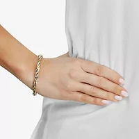 Made in Italy Womens 14K Gold Bangle Bracelet