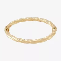 Made in Italy Womens 14K Gold Bangle Bracelet