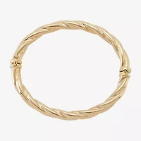 Made in Italy Womens 14K Gold Bangle Bracelet
