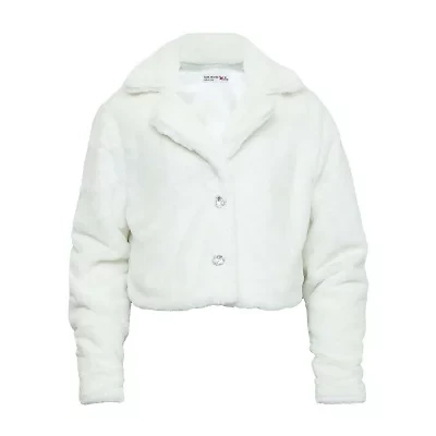 Knit Works Little & Big Kid Girls Faux Fur Midweight Puffer Coat