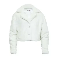 Knit Works Little & Big Kid Girls Faux Fur Midweight Puffer Coat