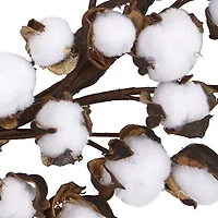 Nearly Natural Cotton Ball Wreath