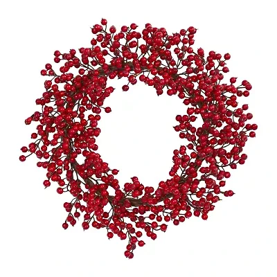 Nearly Natural 22in. Berry Wreath