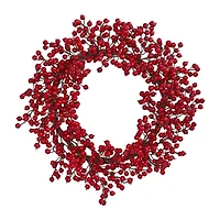 Nearly Natural 22in. Berry Wreath