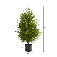 Nearly Natural 40in. Norfolk Island Pine Natural Look 3 Foot Pine Christmas Tree