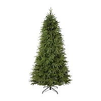 Nearly Natural 8 Foot Natural Look Fir With 3470 Bendable Branches And 700 Clear Led Lights Pre-Lit Christmas Tree
