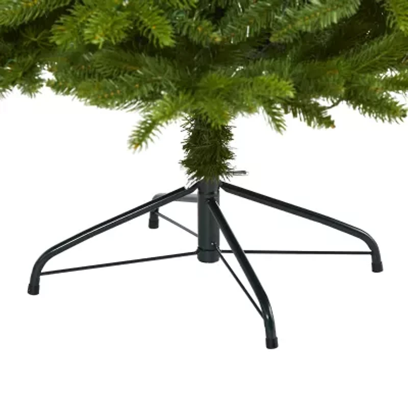Nearly Natural 6 Foot Natural Look Spruce With 1357 Bendable Branches And 300 Clear Led Lights Pre-Lit Christmas Tree