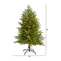 Nearly Natural Foot Fir With Clear Led Lights Pre-Lit Christmas Tree