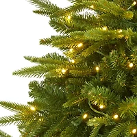 Nearly Natural 5 Foot Fir With 250 Clear Led Lights Pre-Lit Christmas Tree