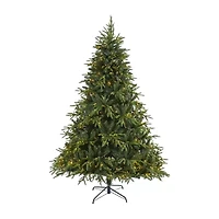 Nearly Natural 7 Foot Fir With 2552 Tips And 500 Clear Led Lights Pre-Lit Christmas Tree