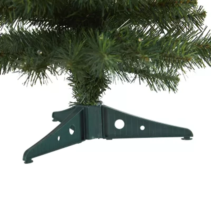 Nearly Natural 2 Foot Pine Pre-Lit Christmas Tree