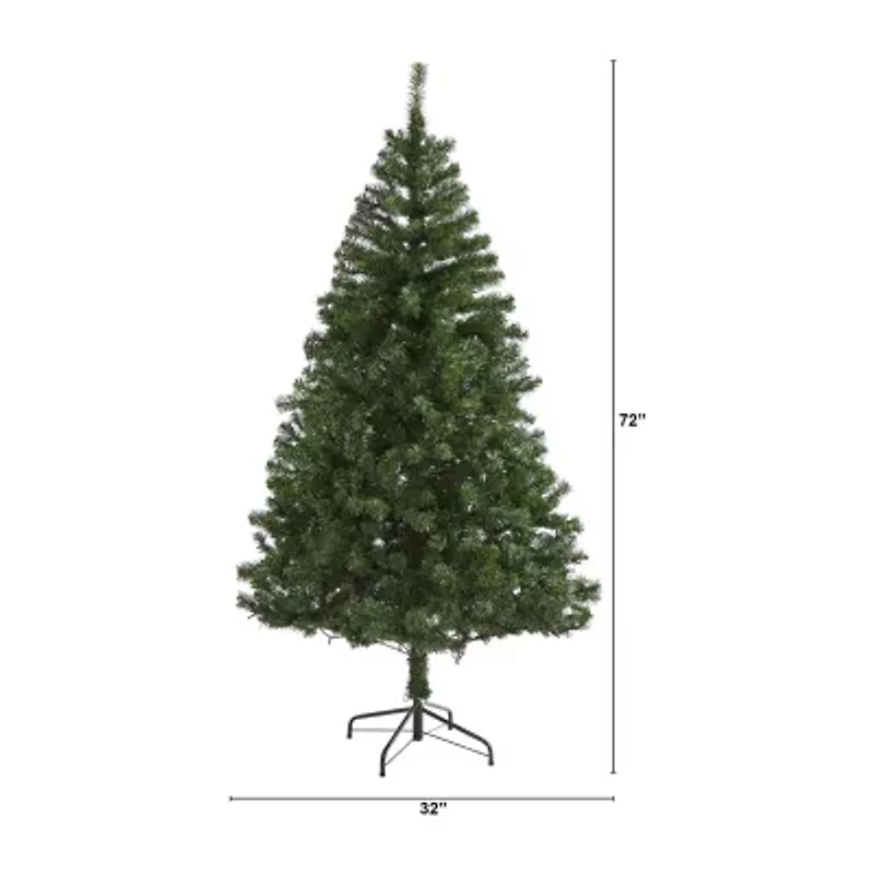 Nearly Natural Northern Tip 6 Foot Pine Christmas Tree