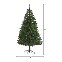 Nearly Natural Northern Tip 6 Foot Pine Christmas Tree