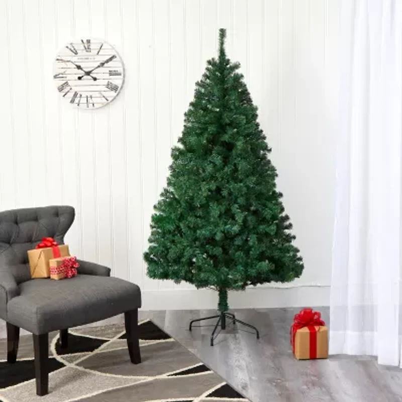 Nearly Natural Northern Tip 7 Foot Pine Christmas Tree