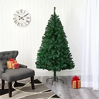 Nearly Natural Northern Tip 7 Foot Pine Christmas Tree