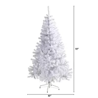 Nearly Natural Foot White Pine With Bendable Branches Christmas Tree