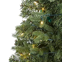 Nearly Natural 4 Foot Vermont Fir With 100 Clear Led Lights Pre-Lit Christmas Tree