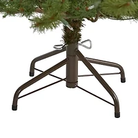 Nearly Natural 4 Foot Mountain Pine With 374 Bendable Branches And 100 Clear Lights Pre-Lit Christmas Tree