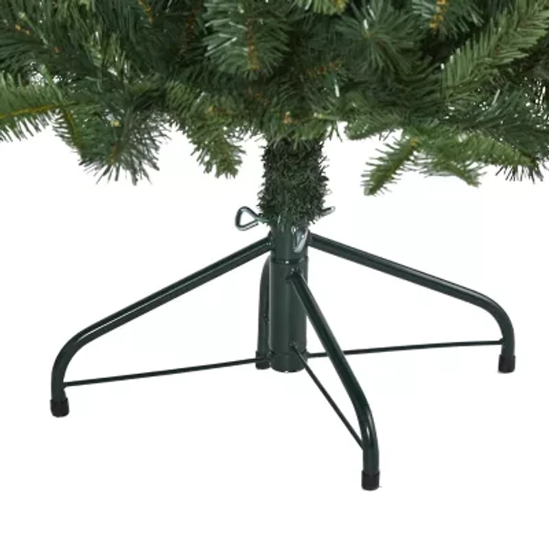 Nearly Natural 5 Foot Grand Teton Spruce With 514 Bendable Branches And 120 Clear Led Lights Pre-Lit Christmas Tree