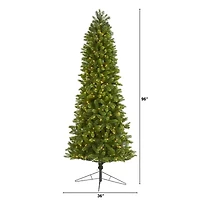 Nearly Natural 8 Foot Spruce With 1294 Bendable Branches And 600 Warm White (Multifunction) Led Lights Pre-Lit Christmas Tree