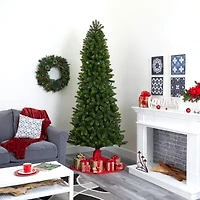 Nearly Natural 8 Foot Spruce With 1294 Bendable Branches And 600 Warm White (Multifunction) Led Lights Pre-Lit Christmas Tree