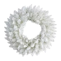 Nearly Natural 18" Spruce Indoor Pre-Lit Christmas Wreath