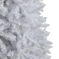 Nearly Natural 10 Foot White Fir With 2420 Bendable Branches And 800 Warm White Led Lights Pre-Lit Christmas Tree