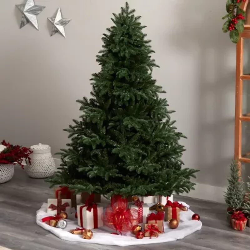 Nearly Natural 6 Foot South Carolina Spruce With 1908 Bendable Branches And 400 White Warm Lights Pre-Lit Christmas Tree