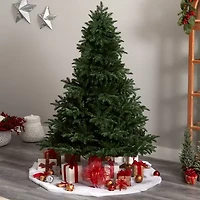 Nearly Natural 6 Foot South Carolina Spruce With 1908 Bendable Branches And 400 White Warm Lights Pre-Lit Christmas Tree