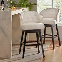 Ogden 2-pc. Upholstered Swivel Bar Stool